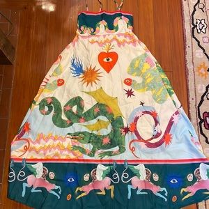 brand new esoteric print dress